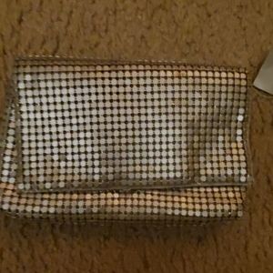Silver metal purse